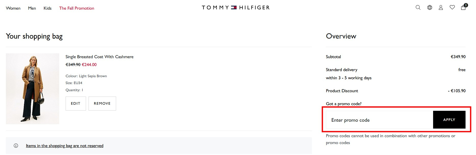 Tommy Hilfiger promo code