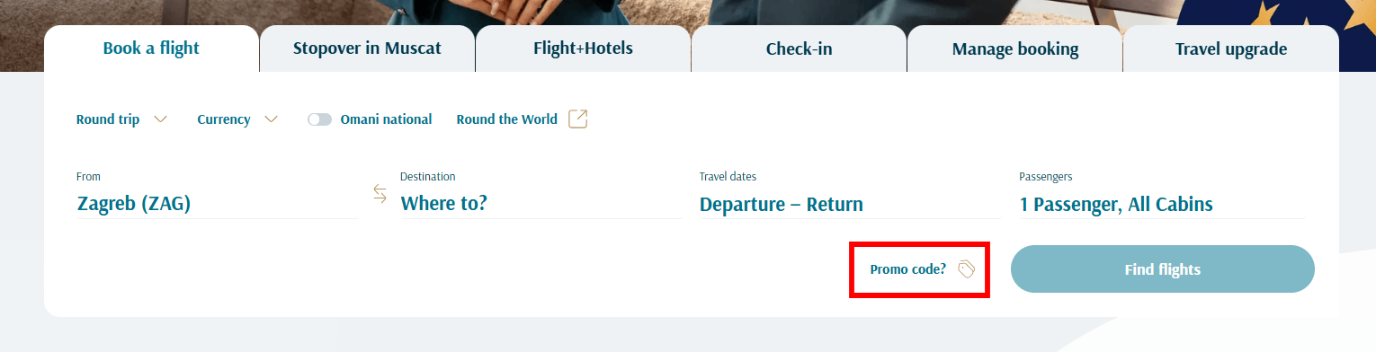 OmanAir promocode
