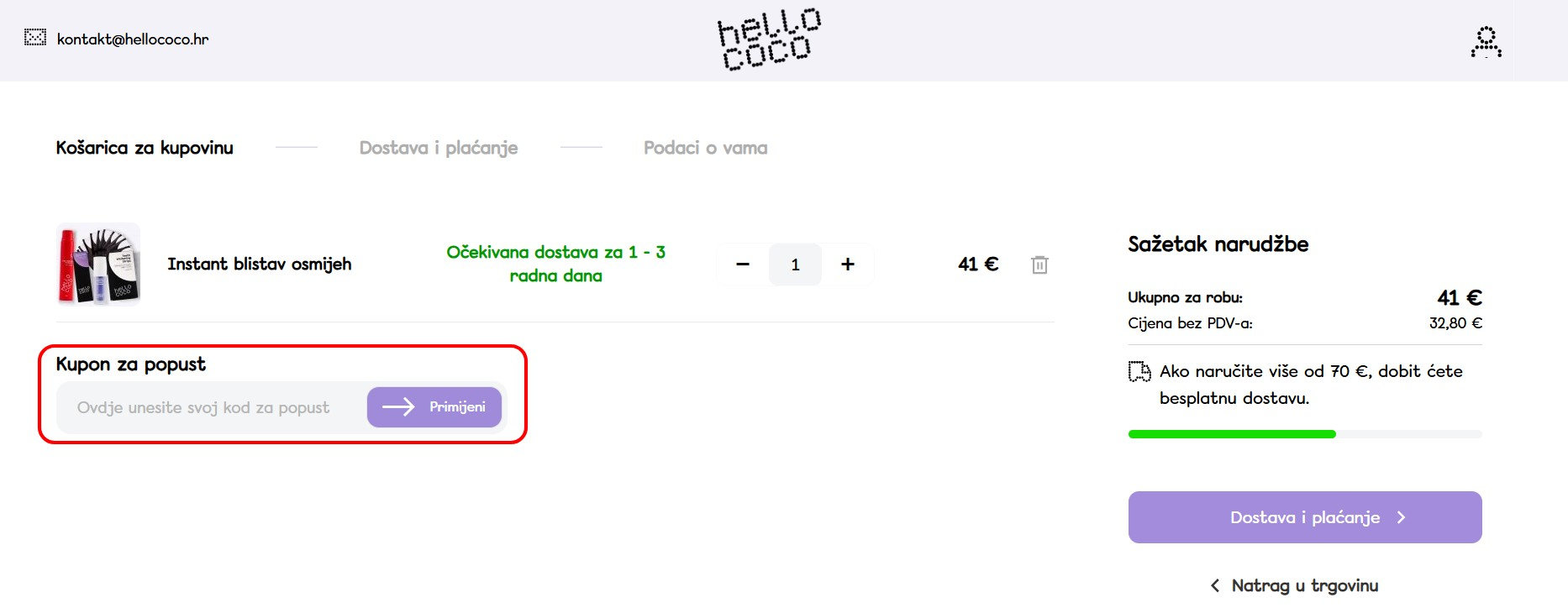 hellococo kupon za popust