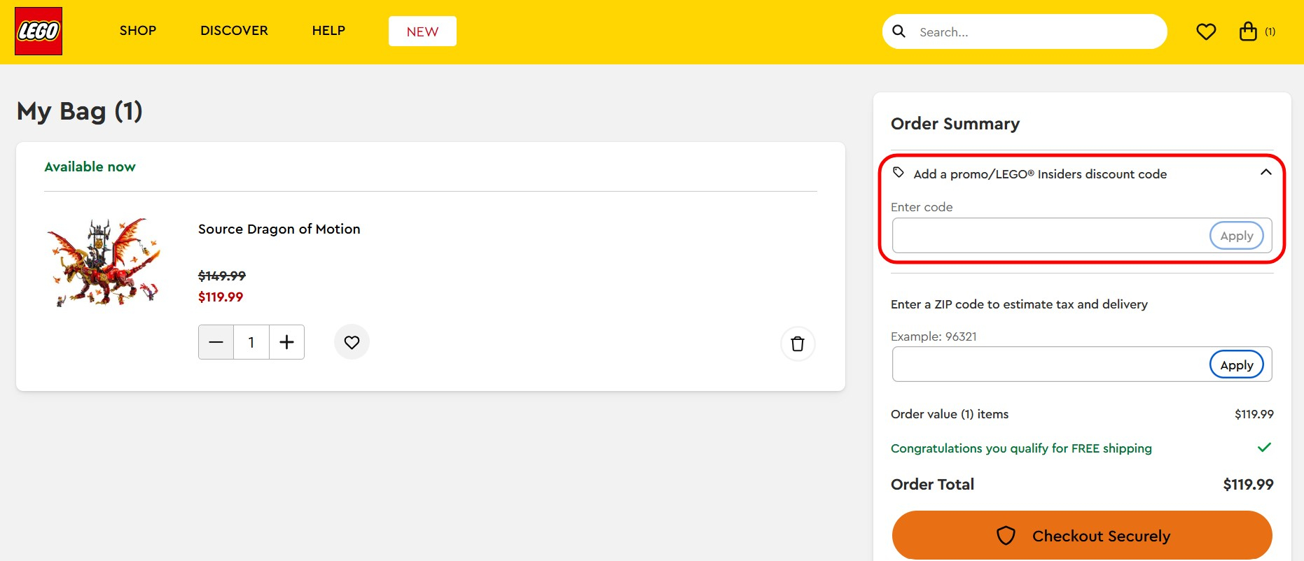lego discount code