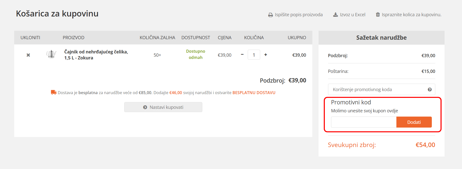 Kitchenshop promotivni kod