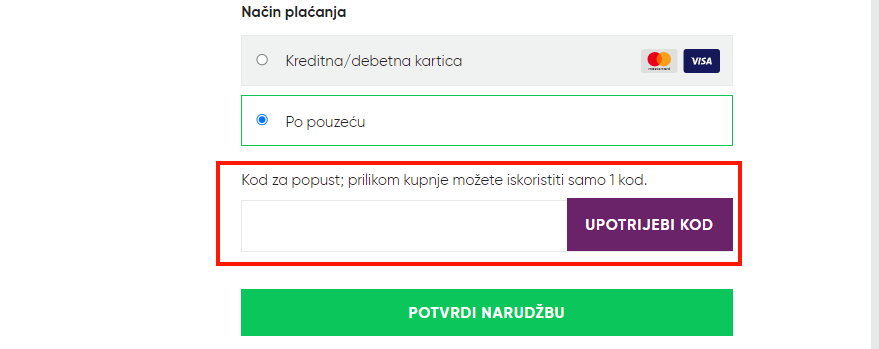 Fenzy kod za popust