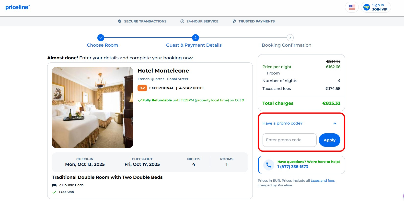 priceline promo code