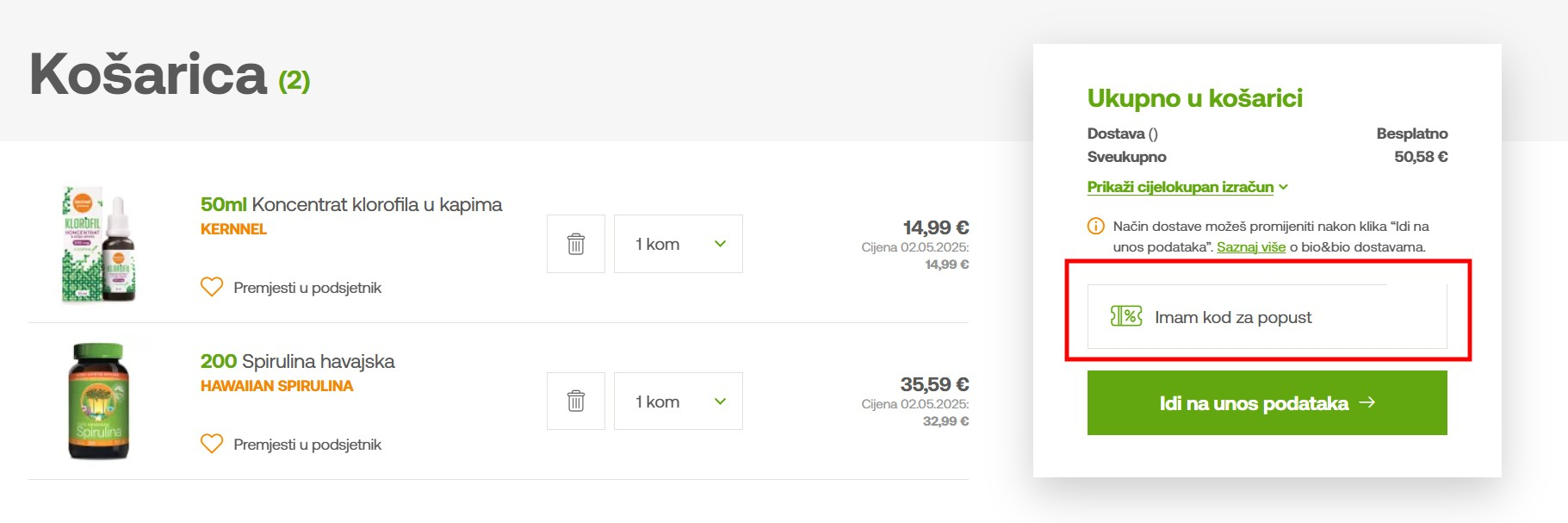 BioBio kod za popust